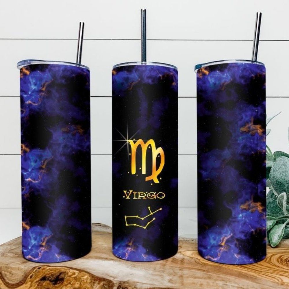 Custom 20oz Virgo zodiac tumbler!